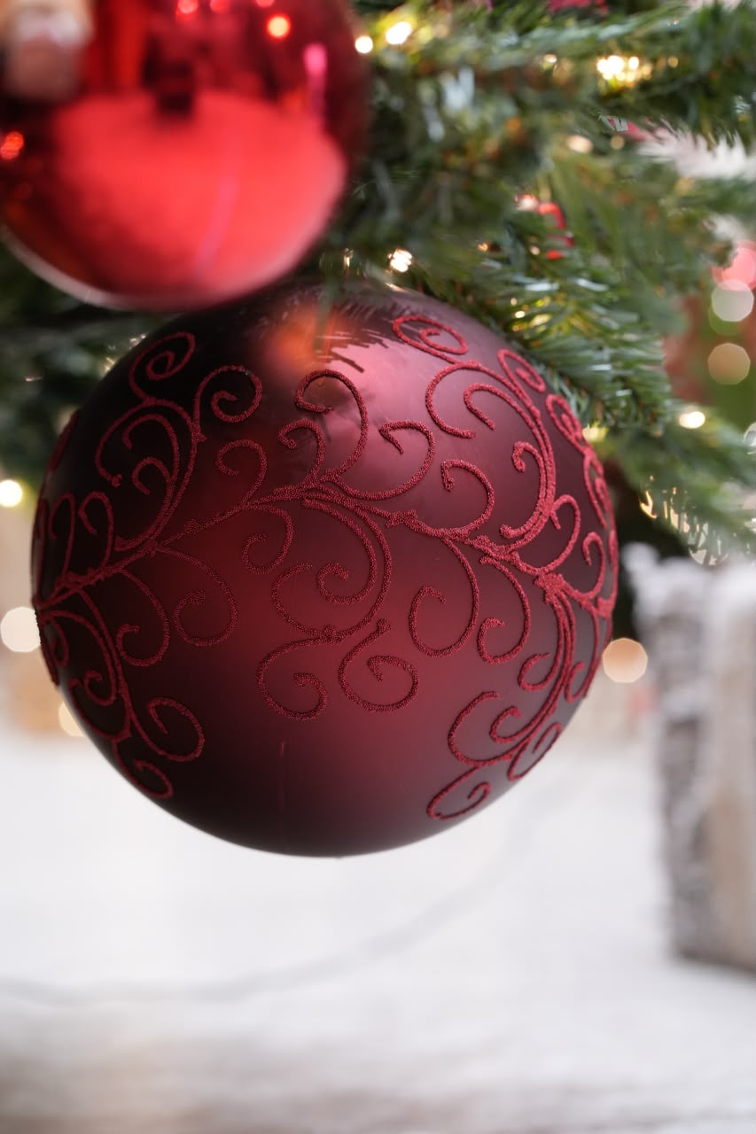 Red Bauble Shine & Glitter Party Perfetto