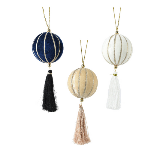 Bauble  With Tassel   8 cm
