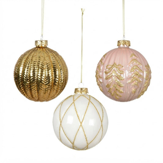 Ultra Shiny  - Enamel Baubles  10cm Party Perfetto