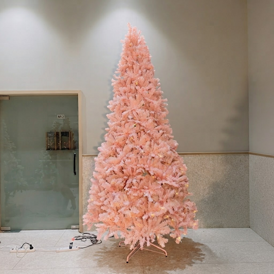 Pink Christmas 10ft Tree Without Remote Control PartyPerfetto