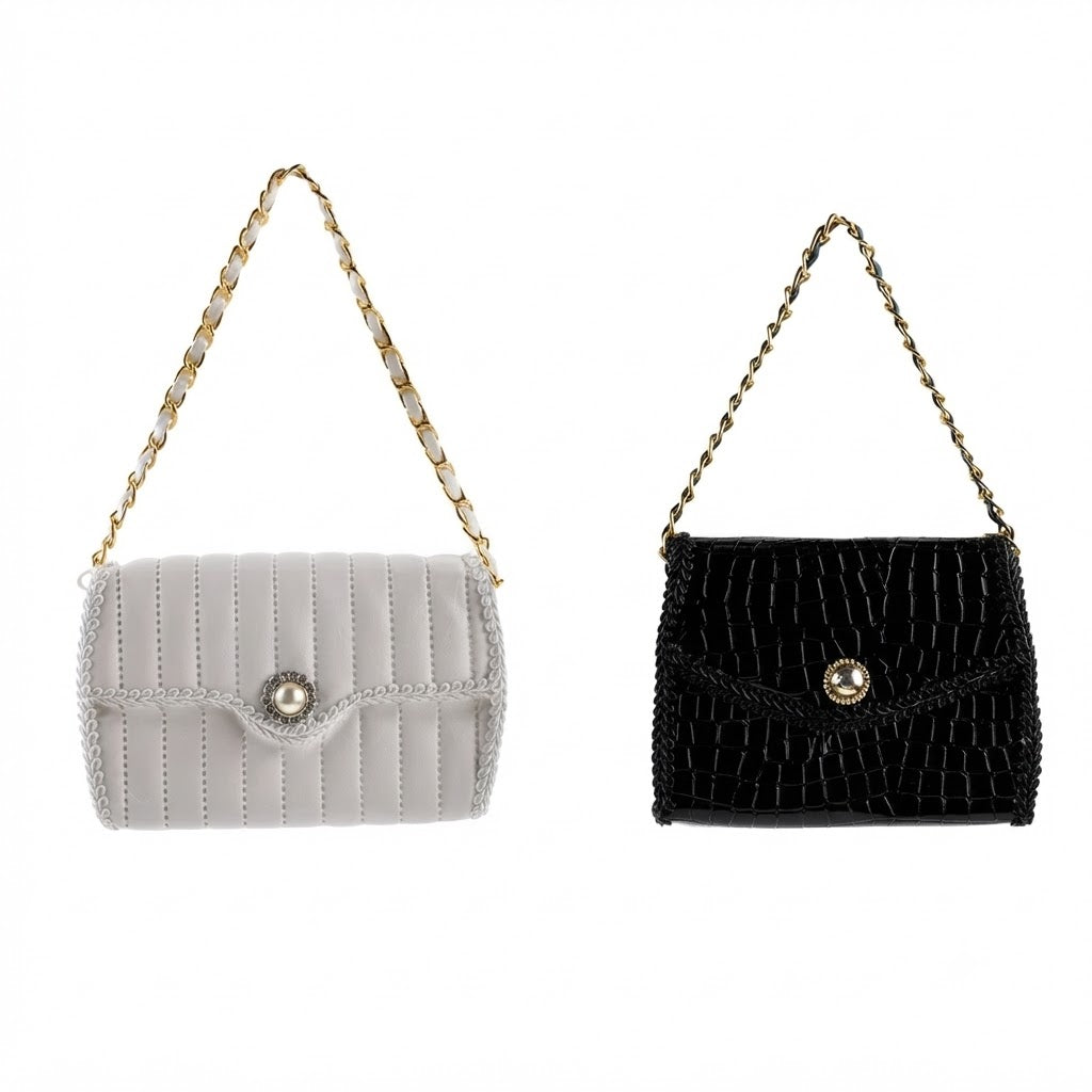 Hanging Artificial Leather Handbag (2 COLOUR) Party Perfetto
