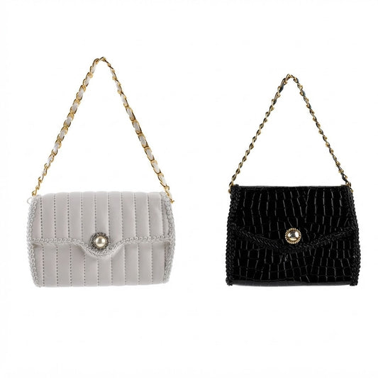 Hanging Artificial Leather Handbag (2 COLOUR) Party Perfetto