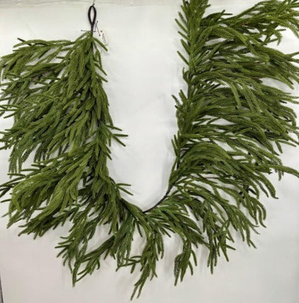 Fir Leaf Garland Fireplace 6ft PartyPerfetto