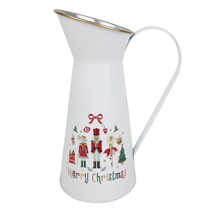 RED/ White METAL JUG