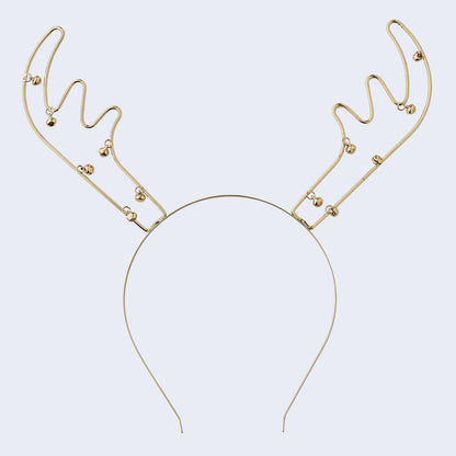 Golden Metal Antler Headband