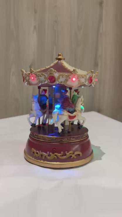 Vintage Light-Up Musical Carousel Only 1 Available