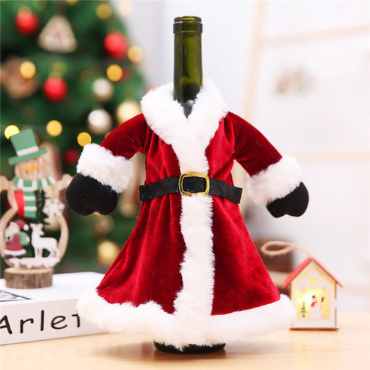 Santa Dress Wine Bottle Covers