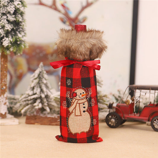 Wine Bottle Covers( Santa, Snowman, Reindeer)